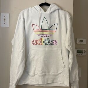 ADIDAS Love Unites 100% Cotton Embroidered Men’s L Hoodie - Pride/Rainbow